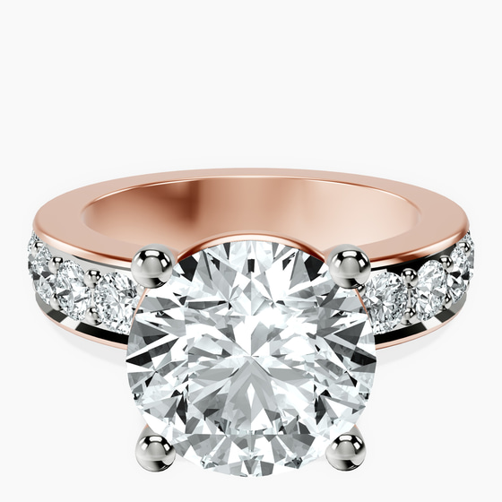 Alfreda Half Eternity Lab Diamond Ring front view