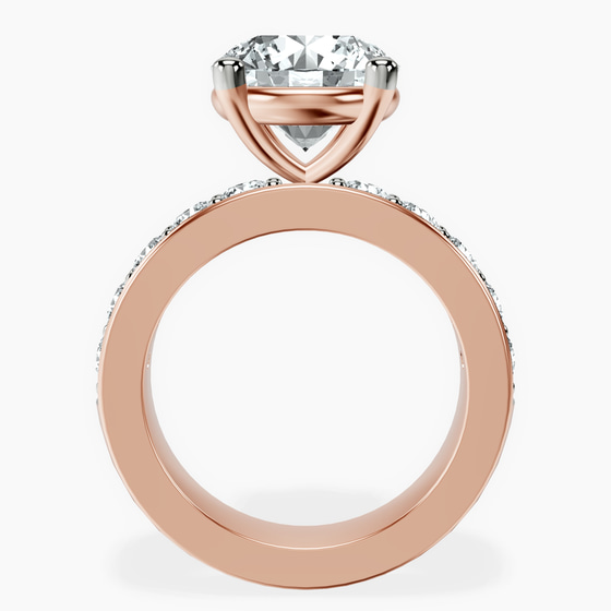Alfreda Half Eternity Lab Diamond Ring left view