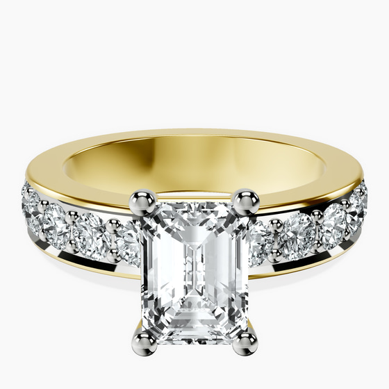 Alfreda Half Eternity Lab Diamond Ring front view