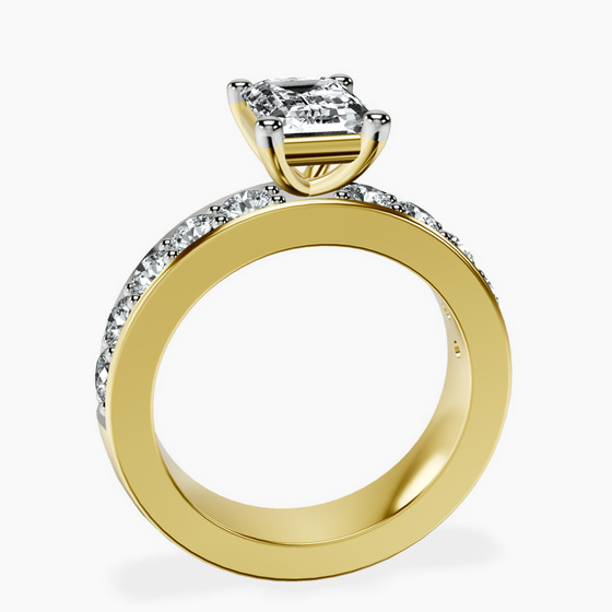 Alfreda Half Eternity Lab Diamond Ring left view