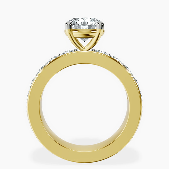 Alfreda Half Eternity Lab Diamond Ring left view