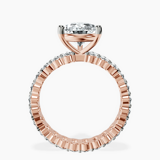 Celeste Side Oval Lab Diamond Eternity Ring left view