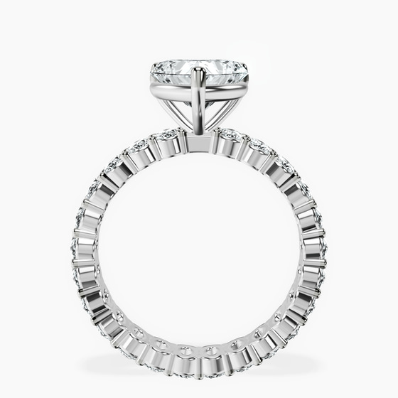 Celeste Side Oval Lab Diamond Eternity Ring left view