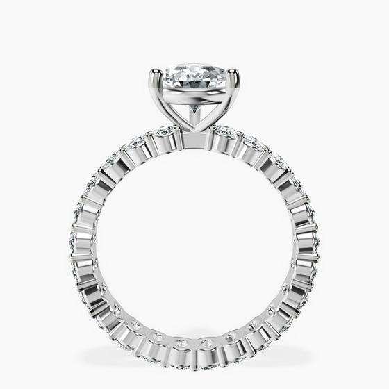 Celeste Side Oval Lab Diamond Eternity Ring left view