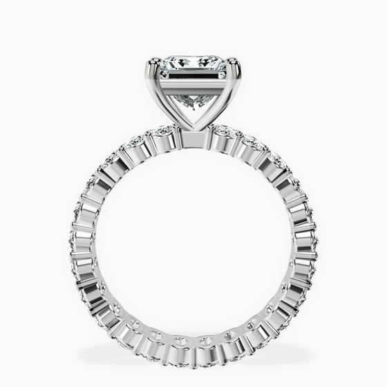 Celeste Side Oval Lab Diamond Eternity Ring left view
