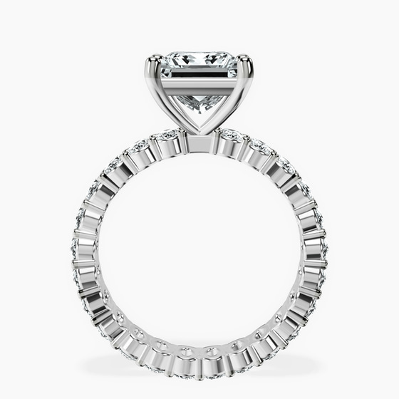 Celeste Side Oval Lab Diamond Eternity Ring left view