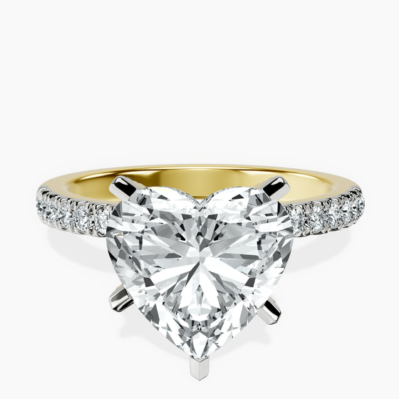 Sara Tapered Eternity Lab Diamond Ring front view
