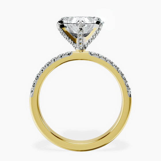 Sara Tapered Eternity Lab Diamond Ring left view