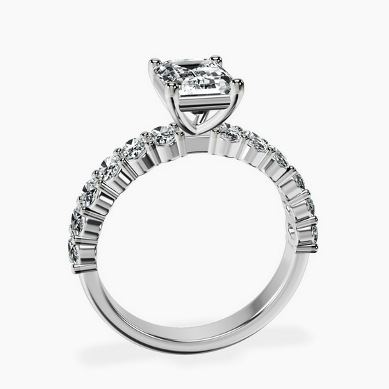 Danica Side Oval Lab Diamond Eternity Ring left view