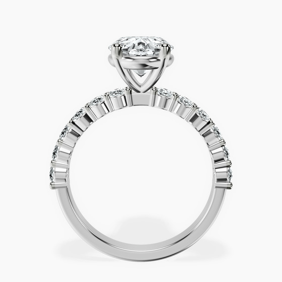 Danica Side Oval Lab Diamond Eternity Ring left view
