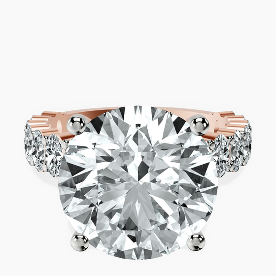 Lillian Side Oval Lab Diamond Eternity Ring front view