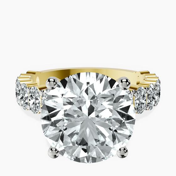 Lillian Side Oval Lab Diamond Eternity Ring front view