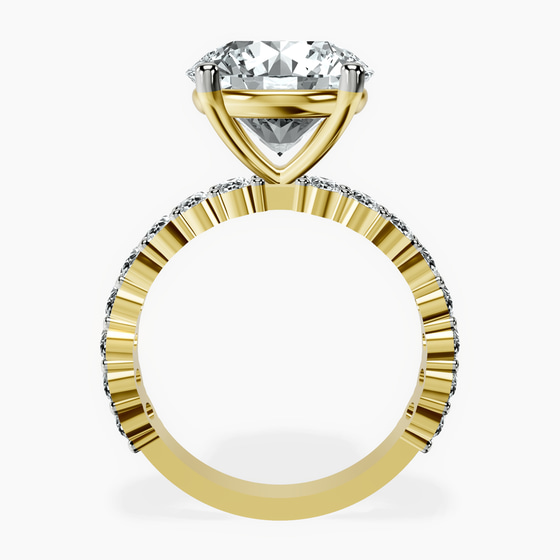 Lillian Side Oval Lab Diamond Eternity Ring left view