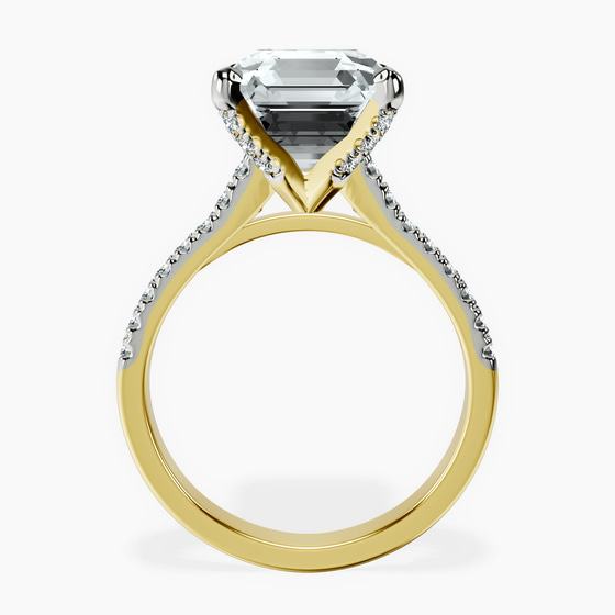 Amy Tapered Eternity Lab Diamond Ring left view