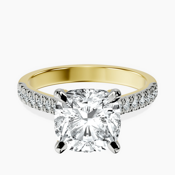 Amy Tapered Eternity Lab Diamond Ring front view