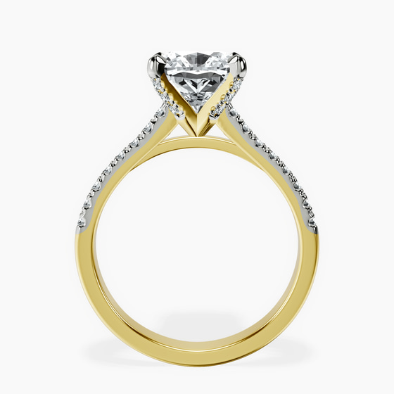Amy Tapered Eternity Lab Diamond Ring left view
