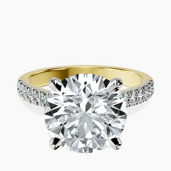 Amy Tapered Eternity Lab Diamond Ring front view