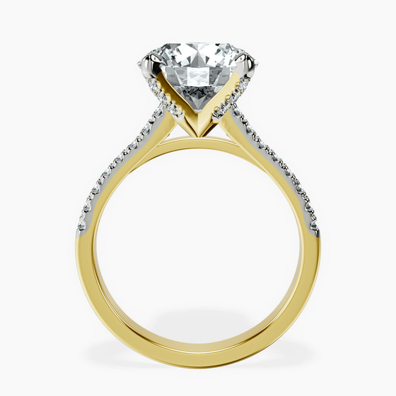 Amy Tapered Eternity Lab Diamond Ring left view