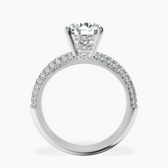 Amira Luxe Secret Double Halo Lab Diamond Ring left view