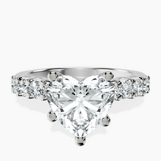 Cassidy Entwined Prongs Lab Diamond Ring front view