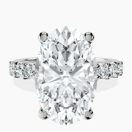 Cassidy Entwined Prongs Lab Diamond Ring front view