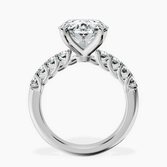 Cassidy Entwined Prongs Lab Diamond Ring left view