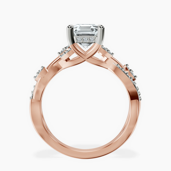 Harlow Twisted Shank Lab Diamond Ring left view