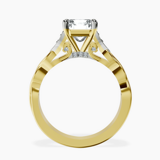 Letitia Side Stone Lab Diamond Ring left view