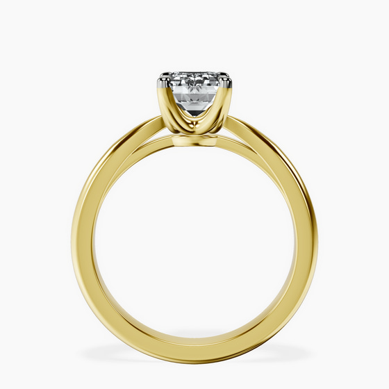 Azalea Classic Solitaire 2mm Lab Diamond Ring left view