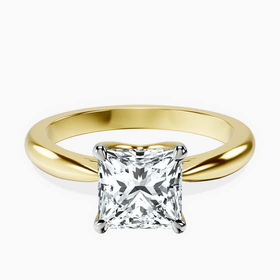 Azalea Classic Solitaire 2mm Lab Diamond Ring front view