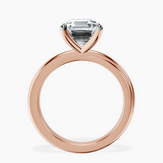 Juniper Crossover Solitaire Lab Diamond Ring left view