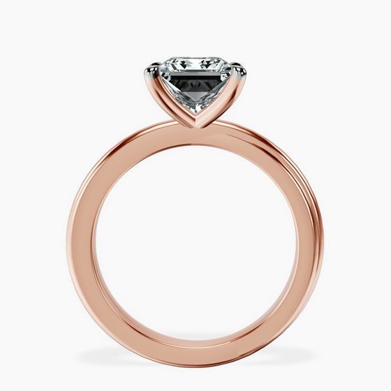 Juniper Crossover Solitaire Lab Diamond Ring left view
