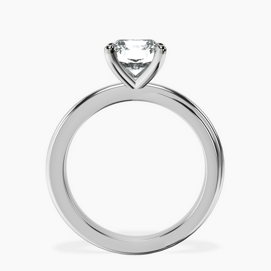 Juniper Crossover Solitaire Lab Diamond Ring left view