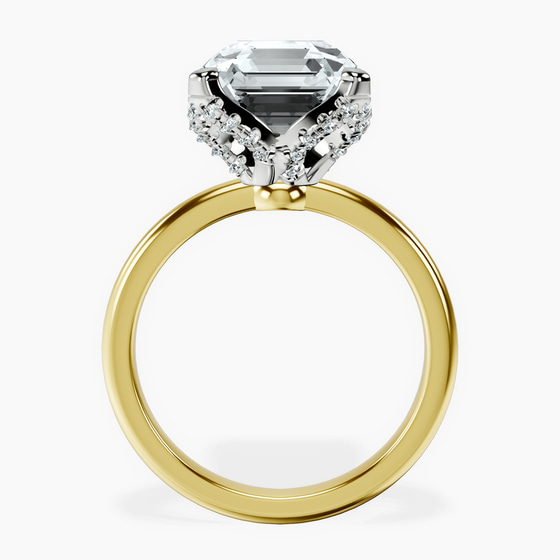 Mabel Petal Solitaire Lab Diamond Ring left view
