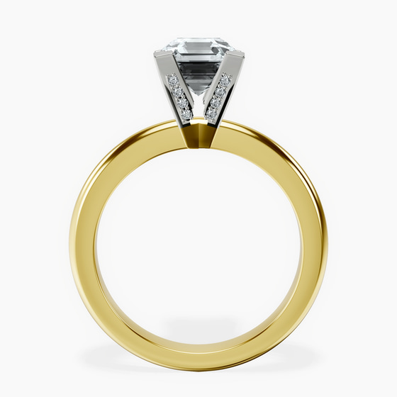 Cordelia Knife Edge Solitaire Lab Diamond Ring left view