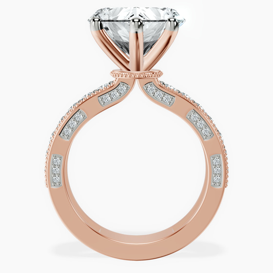 Regalia Milgrain Lab Diamond Ring left view