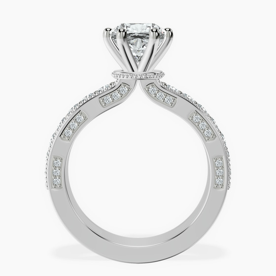 Regalia Milgrain Lab Diamond Ring left view