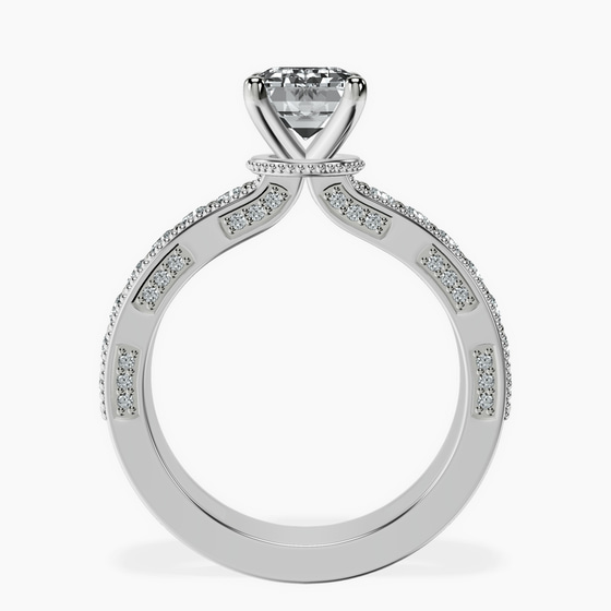 Regalia Milgrain Lab Diamond Ring left view