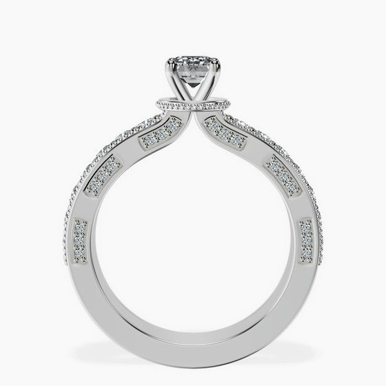 Regalia Milgrain Lab Diamond Ring left view