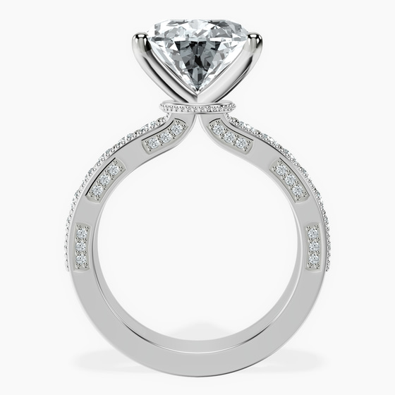 Regalia Milgrain Lab Diamond Ring left view