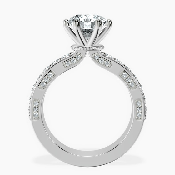 Regalia Milgrain Lab Diamond Ring left view