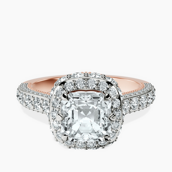 Luxoré Vintage Allure Lab Diamond Ring front view