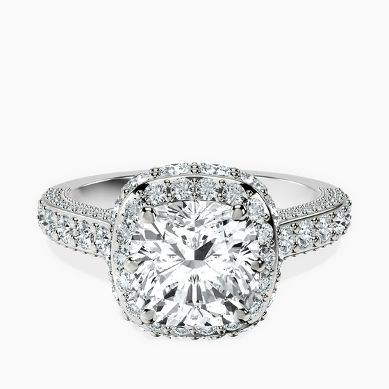 Luxoré Vintage Allure Lab Diamond Ring front view