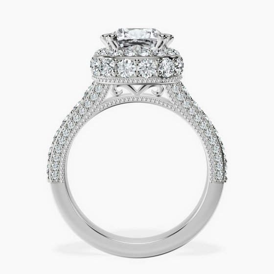 Luxoré Vintage Allure Lab Diamond Ring left view