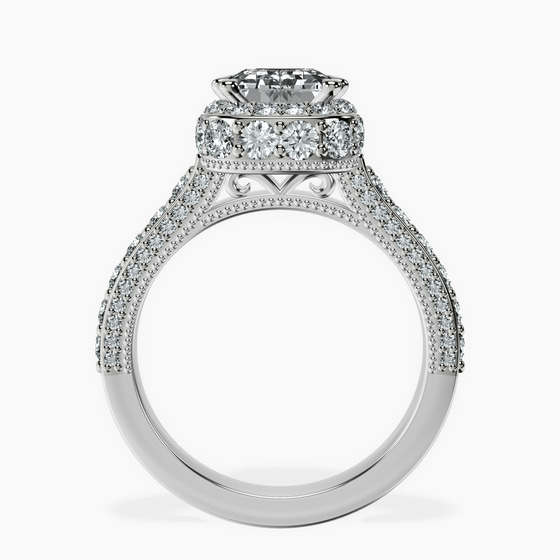 Luxoré Vintage Allure Lab Diamond Ring left view