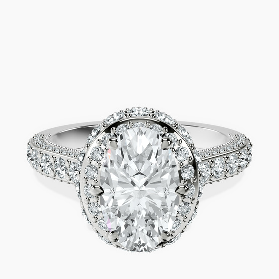 Luxoré Vintage Allure Lab Diamond Ring front view