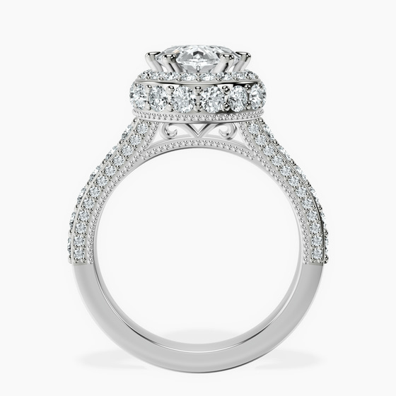 Luxoré Vintage Allure Lab Diamond Ring left view