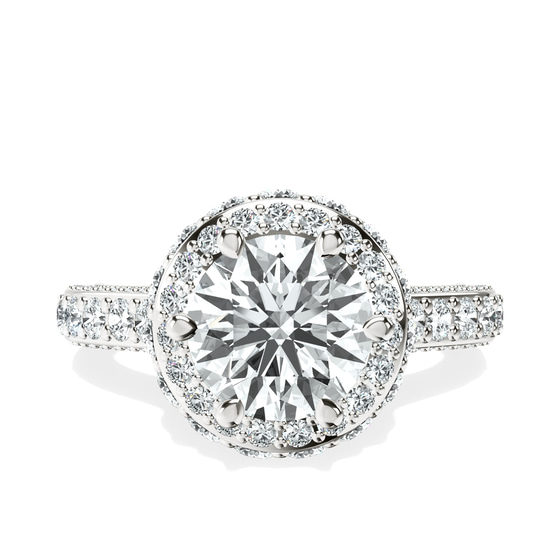 Luxoré Vintage Allure Lab Diamond Ring front view