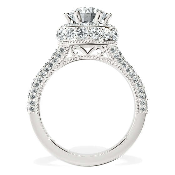 Luxoré Vintage Allure Lab Diamond Ring top view