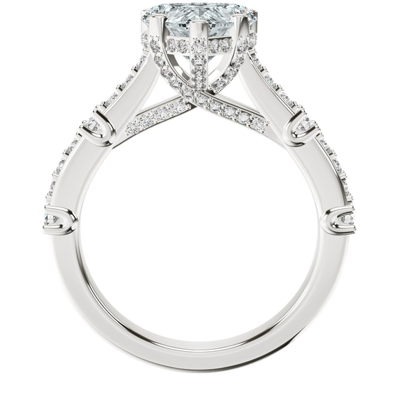 Odyssey Hidden Halo Lab Diamond Ring top view